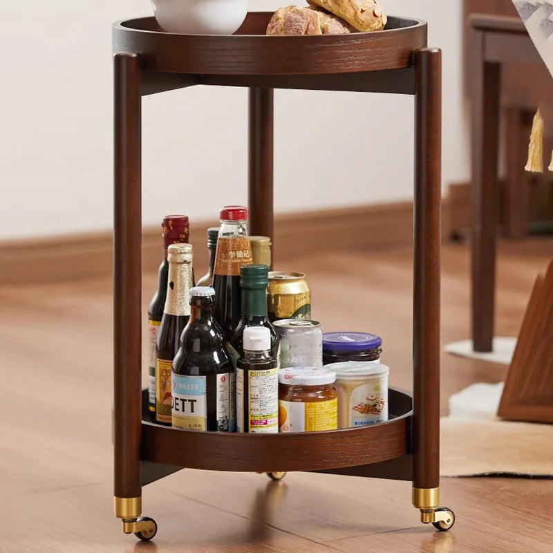 Contemporary Solid Wood Trolley Cart